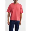 Bp. Garment Dyed Boxy Crop T-shirt In Red