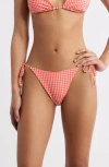 Bp. Gingham Seersucker Bikini Bottoms In Pink