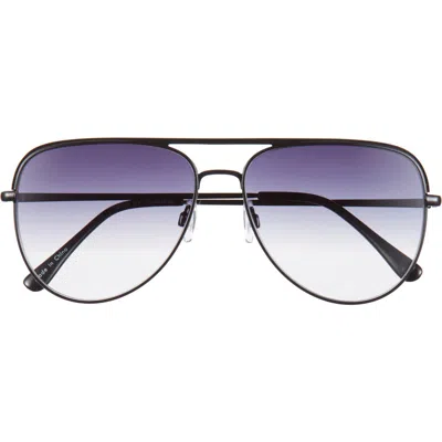Bp. Gradient Aviator Sunglasses In Black