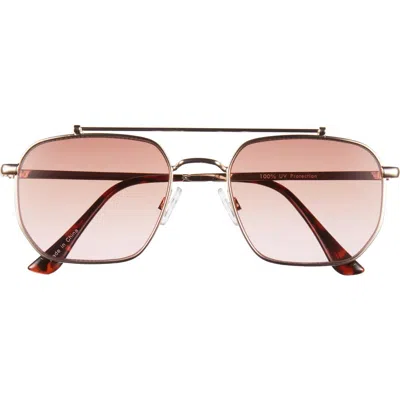 Bp. Gradient Aviator Sunglasses In Gold