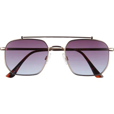 Bp. Gradient Aviator Sunglasses In Gold