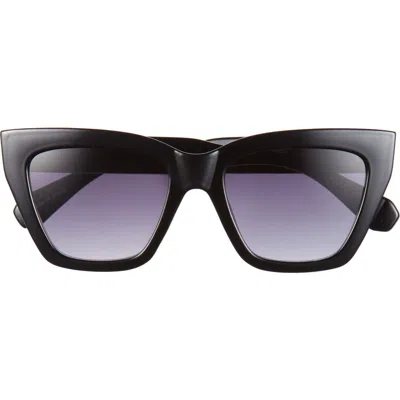 Bp. Gradient Cat Eye Sunglasses In Black