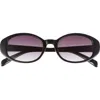 Bp. Gradient Oval Sunglasses In Black