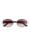 Bp. Gradient Oval Sunglasses In Gold Tort