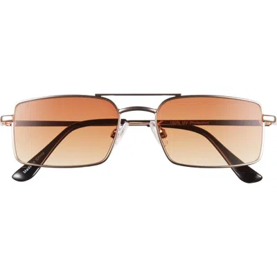 Bp. Gradient Rectangular Aviator Sunglasses In Gold
