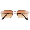 Bp. Gradient Rectangular Aviator Sunglasses In Gold