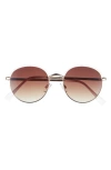 Bp. Gradient Round Sunglasses In White