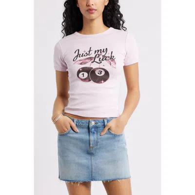 Bp. Graphic Baby Tee In Pink