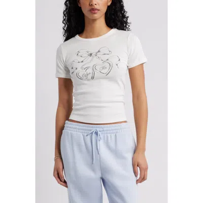 Bp. Graphic Baby Tee In White