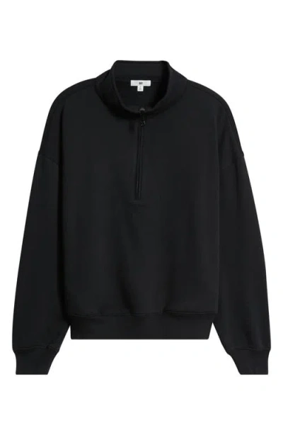 Bp. Half Zip Sweatshirt In Black