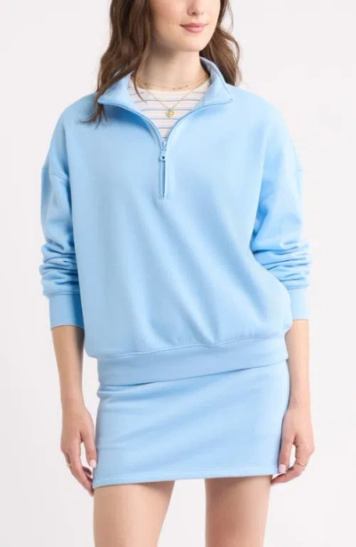 Bp. Half Zip Sweatshirt In Blue