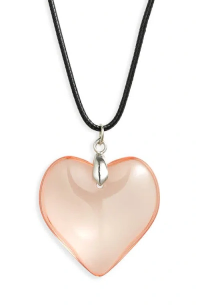 Bp. Heart Pendant Necklace In Multi