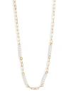 BP. BP. IMITATION PEARL STATION CHAIN NECKLACE