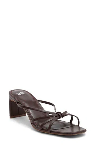 Bp. Karsyn Strappy Slide Sandal In Brown