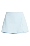 Bp. Knit Miniskort In Blue Omphalodes