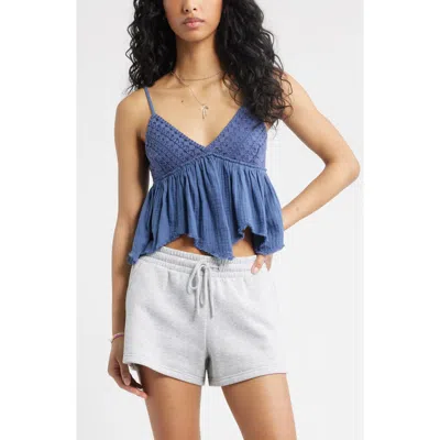 Bp. Lace & Cotton Gauze Babydoll Camisole