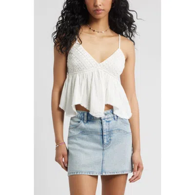 Bp. Lace & Cotton Gauze Babydoll Camisole