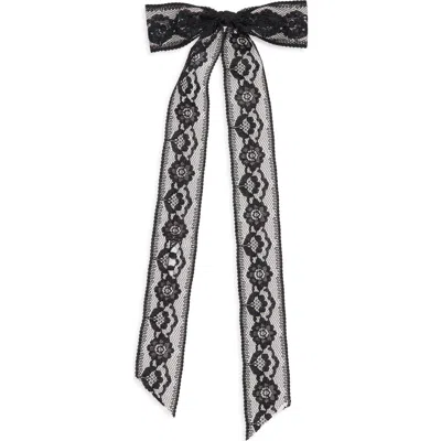 Bp. Lace Bow Barrette In Black