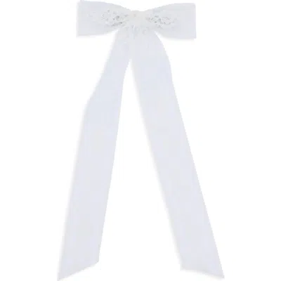Bp. Lace Bow Barrette In White
