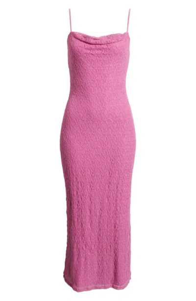 Bp. Lace Cowl Neck Maxi Dress In Pink