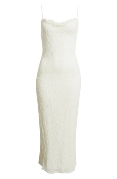 Bp. Lace Cowl Neck Maxi Dress In White