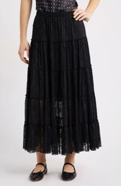 Bp. Lace Maxi Skirt In Black