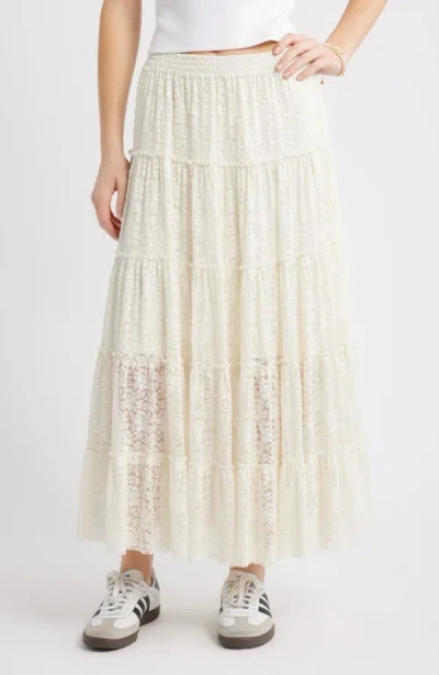 Bp. Lace Maxi Skirt In White