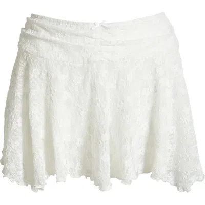 Bp. Lace Miniskort In White Blanc