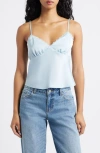 Bp. Lace Trim Camisole In Blue