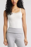 Bp. Lace Trim Camisole In Neutral