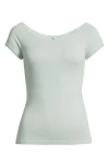 Bp. Lace Trim Cotton T-shirt In Multi
