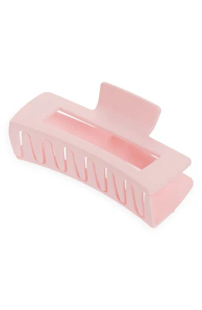 Bp. Large Matte Square Claw Clip In Blush