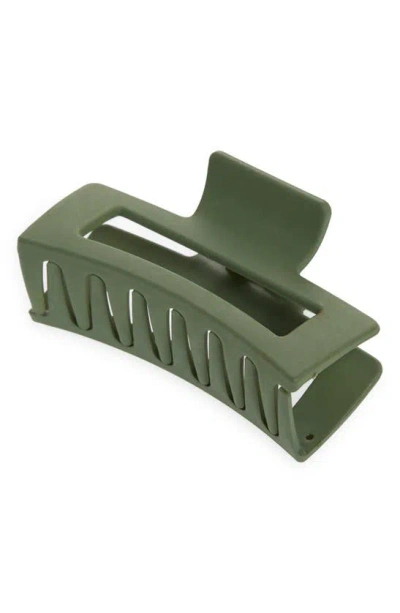 Bp. Large Matte Square Claw Clip In Green