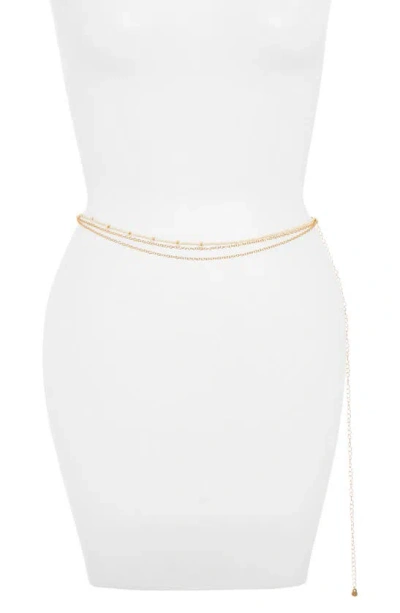 Bp. Layered Belly Chain In White