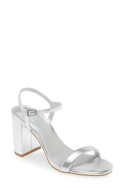 Bp. Lexy Sandal In Silver Metallic