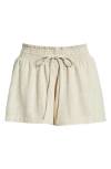 Bp. Foldover Fleece Mini Sweat Shorts In Neutral