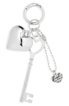 Bp. Lock & Key Bag Charm In Silver