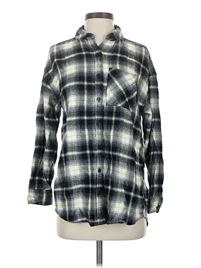 Pre-owned Bp. Long Sleeve Button Down Shirt In Black
