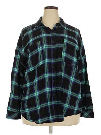 Pre-owned Bp. Long Sleeve Button Down Shirt In Black