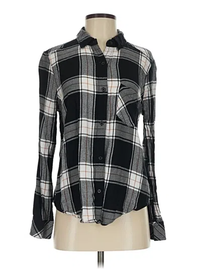 Pre-owned Bp. Long Sleeve Button Down Shirt In Black