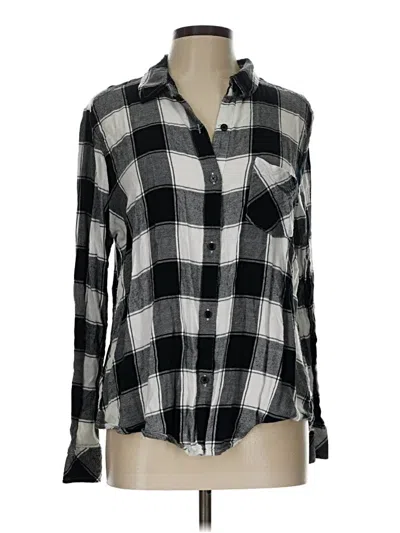 Pre-owned Bp. Long Sleeve Button Down Shirt In Black