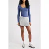 Bp. Long Sleeve Square Neck T-shirt In Blue