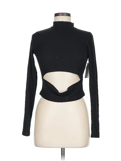 Pre-owned Bp. Long Sleeve Top Black Turtleneck Tops