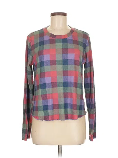 Pre-owned Bp. Long Sleeve Top Gray Square Neckline Tops