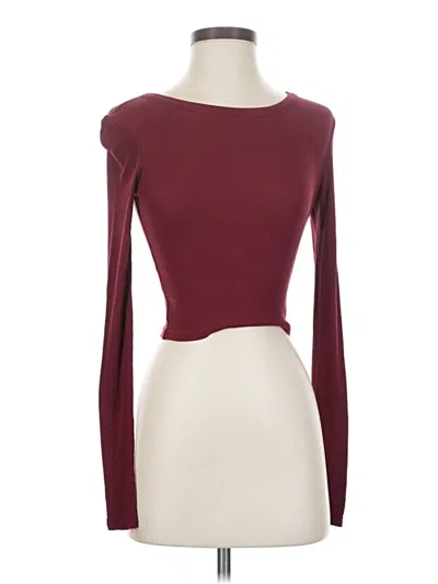 Pre-owned Bp. Long Sleeve T-shirt In Burgundy