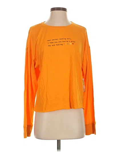 Pre-owned Bp. Long Sleeve T-shirt In Orange