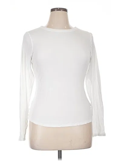 Pre-owned Bp. Long Sleeve T-shirt In White