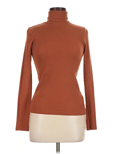 Pre-owned Bp. Long Sleeve Turtleneck In Brown