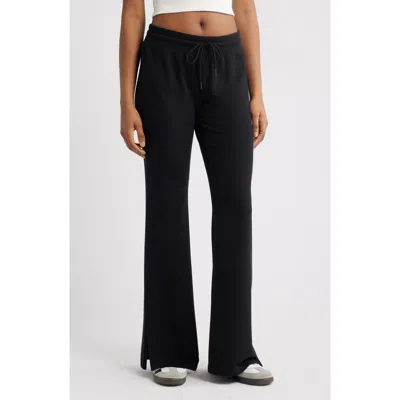 Bp. Loved Fleece Flare Leg Sweatpants In Black