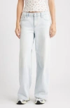Bp. Low Rise Baggy Wide Leg Jeans In Blue